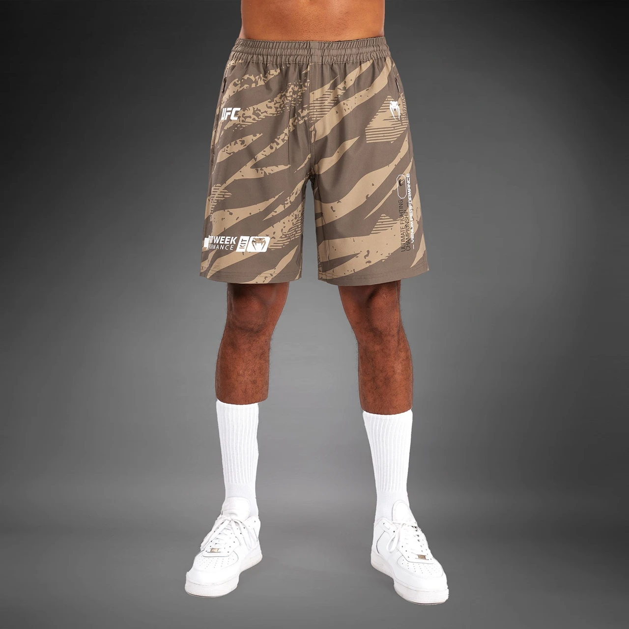 UFC Adrenaline by Venum Fight Week Performance Men’s Shorts - Desert Camo