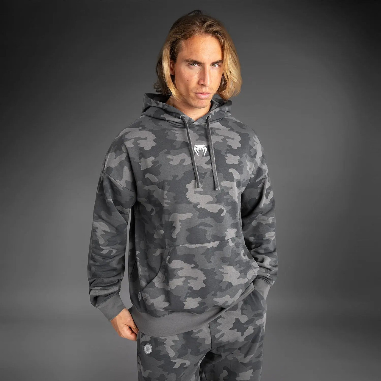 Venum Vortex XL Men's Hoodie - Anthracite Camo