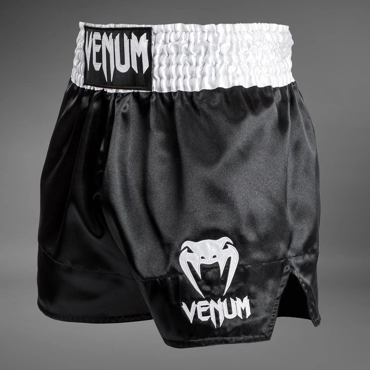 Venum Classic - Muay Thai Short Black/White/White