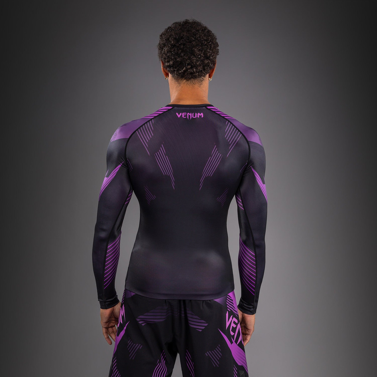 Venum No-Gi 6.0 Long Sleeve Rashguard - Black/Purple