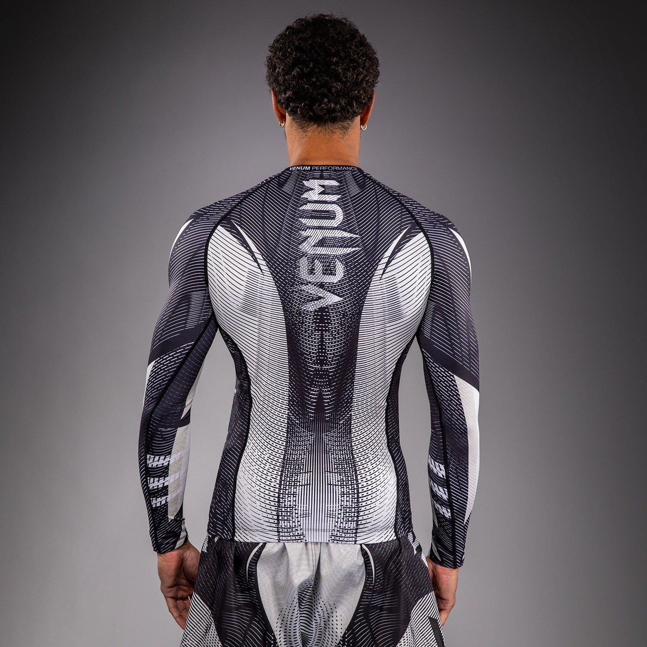 Venum Galactic 3.0 Long Sleeve Rashguard - Off-White/Black