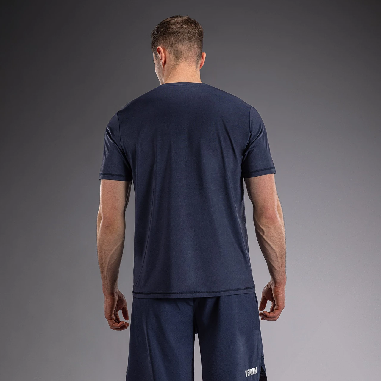 Venum Classic Dry Tech T-Shirt - Navy Blue/White