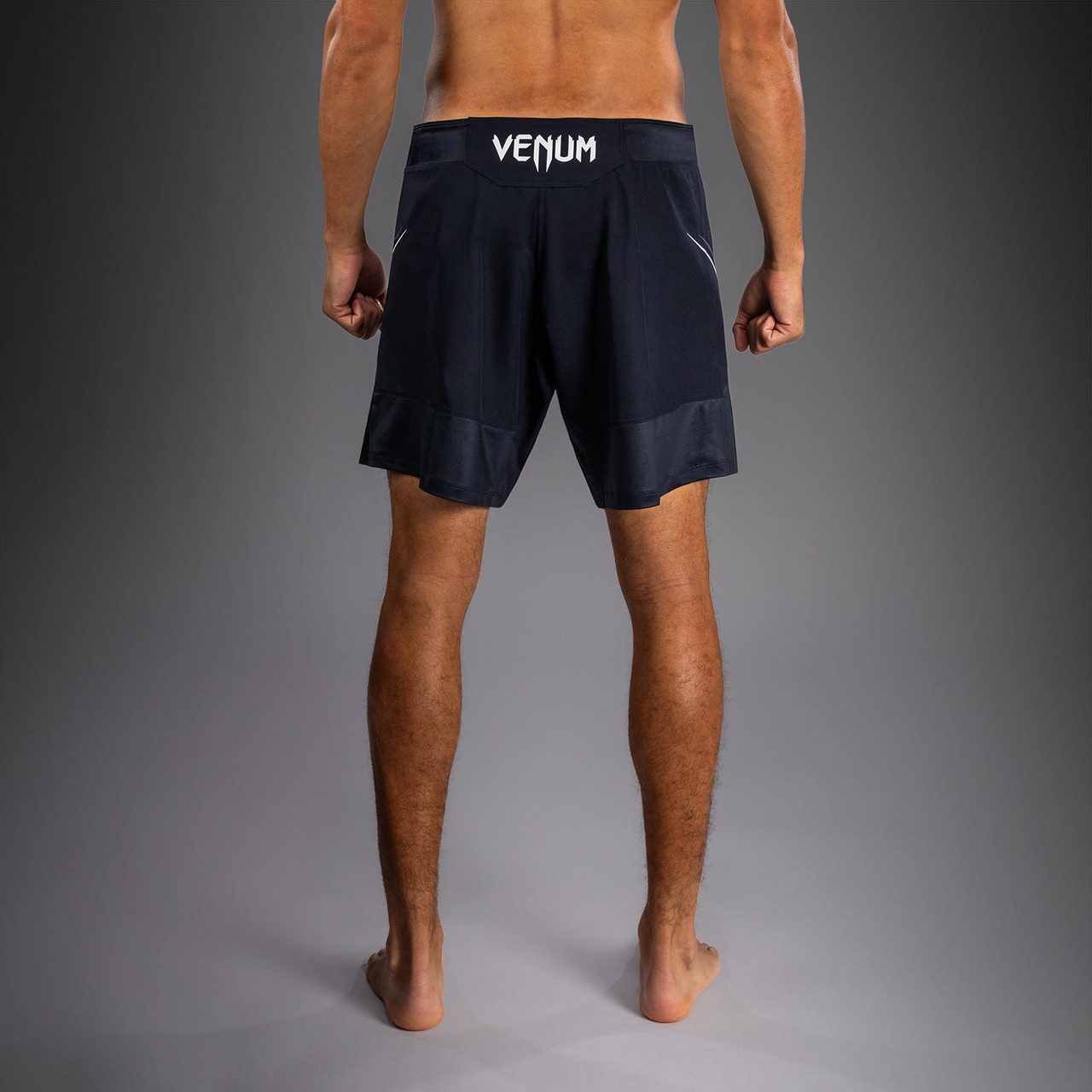 Venum G-Core Fight Shorts - Navy Blue/White
