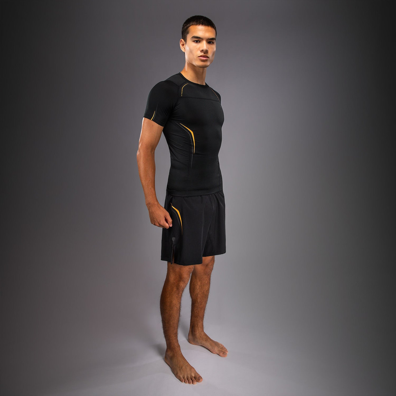 Venum G-Core Short Sleeve Rashguard - Black/Gold