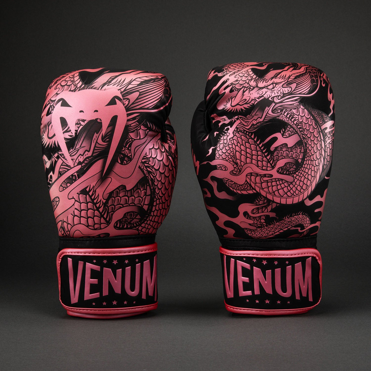 Dragon's Flight Boxing Gloves Black/Metallic Pink
