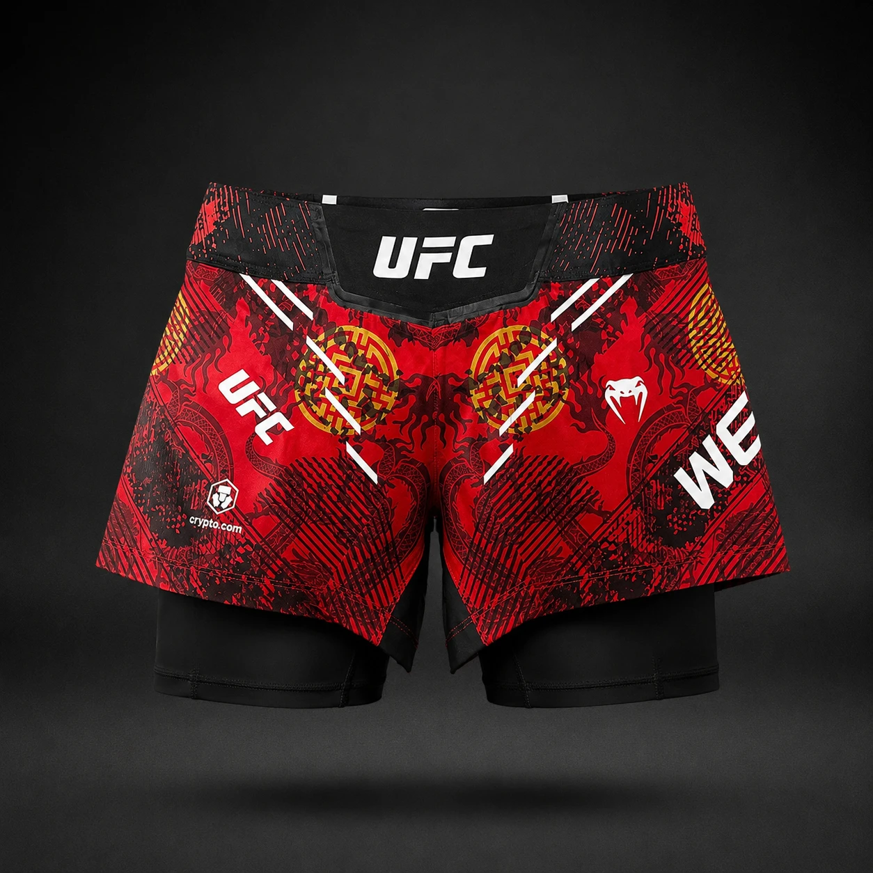 Women's UFC Unrivaled by Venum Red Zhang Weili Fight Shorts