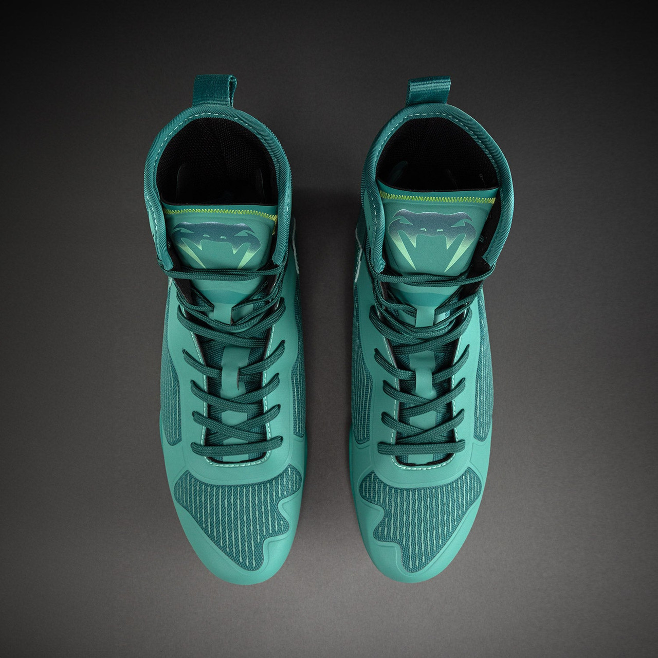 Venum Elite Neo Boxing Shoes - Green/ Neon Yellow