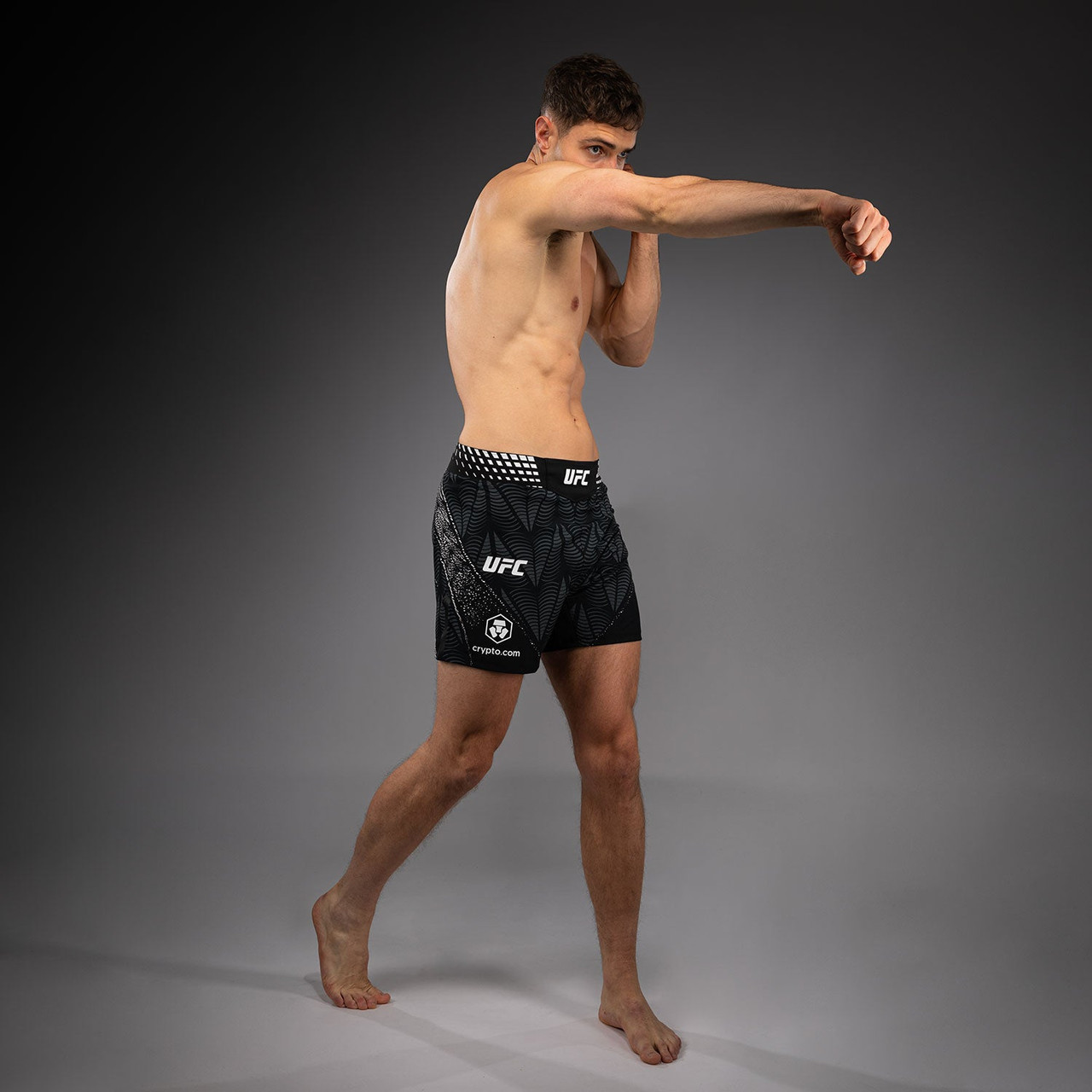 Men's UFC Zenith by Venum Black Authentic Fight Night Short Fit Fight Short - Steveson