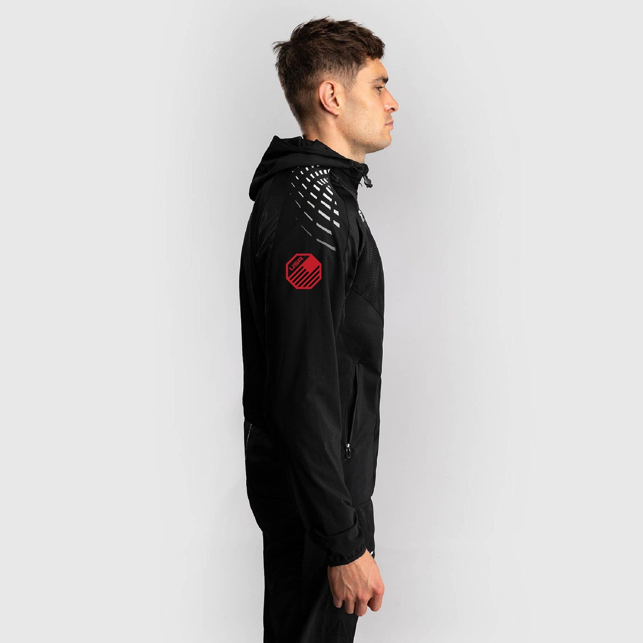 Men's UFC Zenith by Venum Black Authentic Fight Night Walkout Hoodie - Steveson