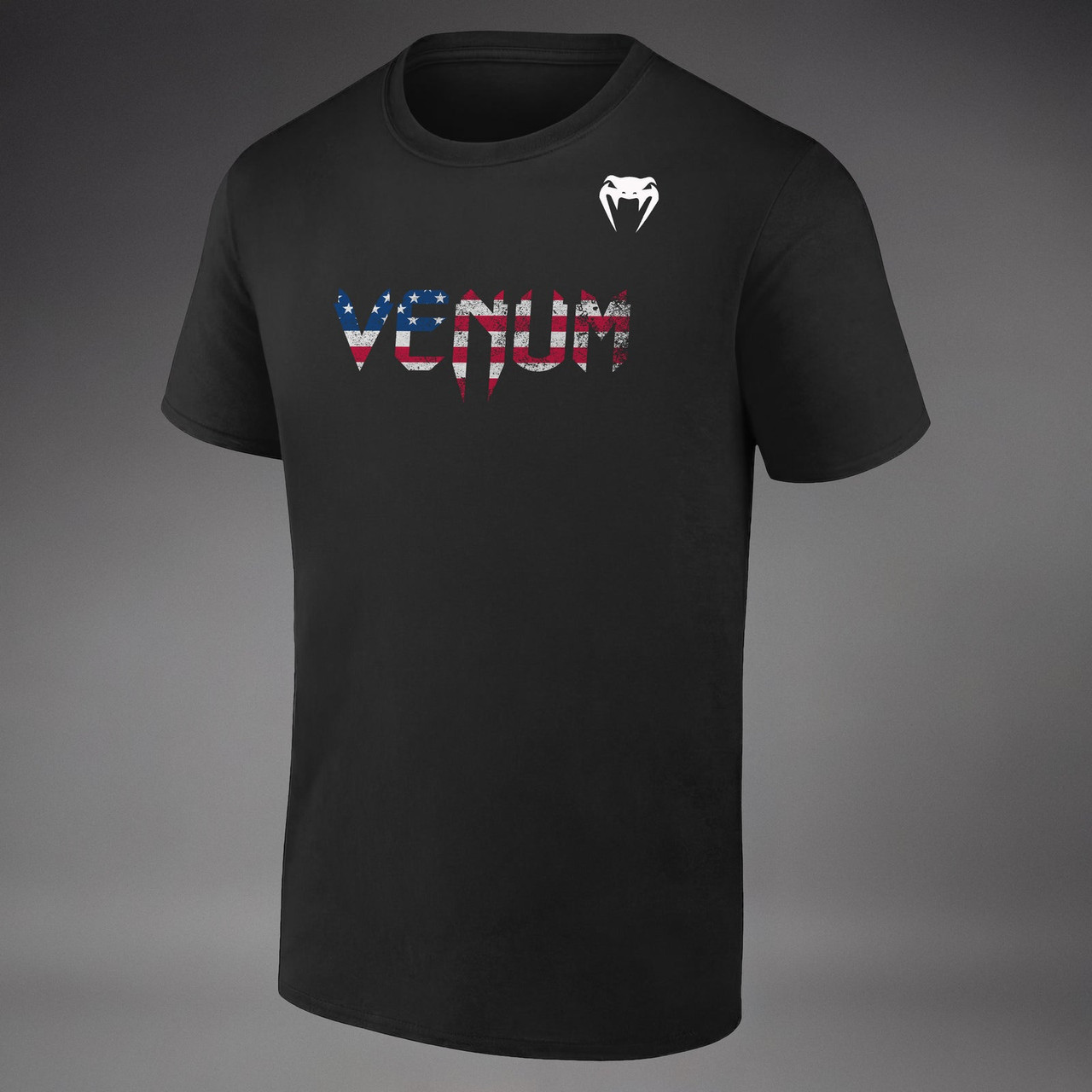Venum Classic USA Short Sleeve T-Shirt - Black/White