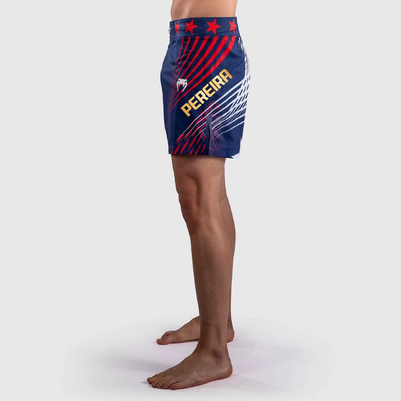 Men's UFC Freedom 250 by Venum Blue Authentic Fight Night Short Fit Fight Short-PEREIRA