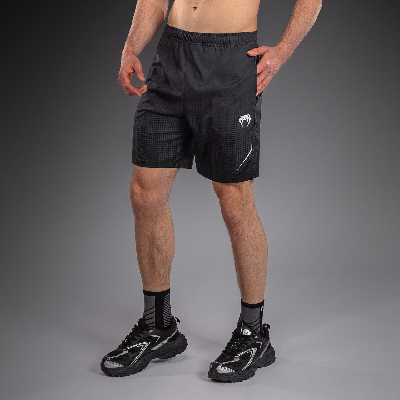 Venum Stealth Training Shorts - Black/White