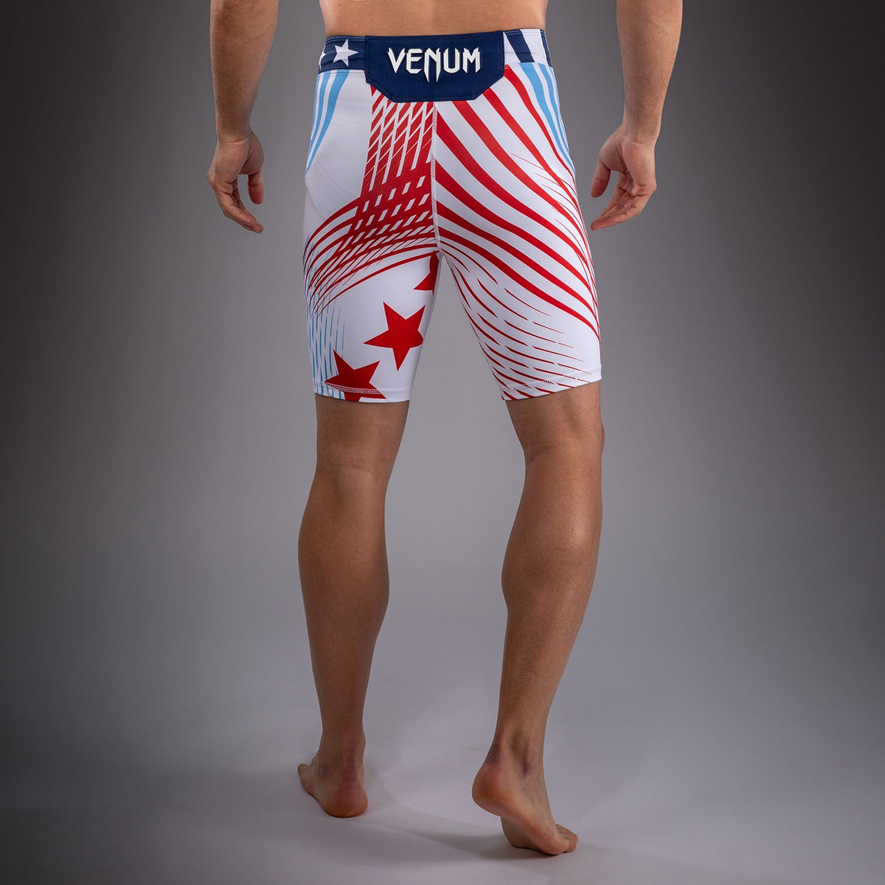 Men's Official UFC Freedom 250 by Venum White Authentic Fight Night Vale Tudo Short -Ruffy