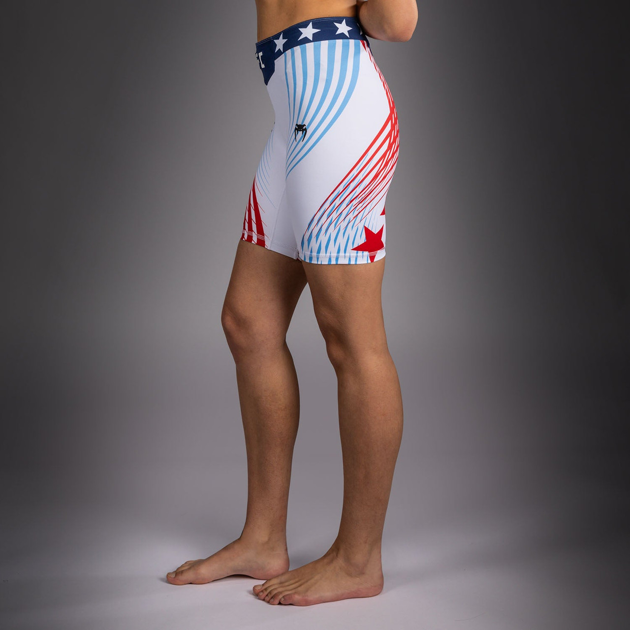 Women's Official UFC Freedom 250 by Venum White Authentic Long Fit Vale Tudo Short