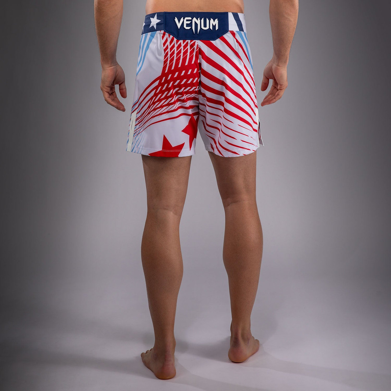 Men's Official UFC Freedom 250 by Venum White Authentic Fight Night Short Fit Fight Short