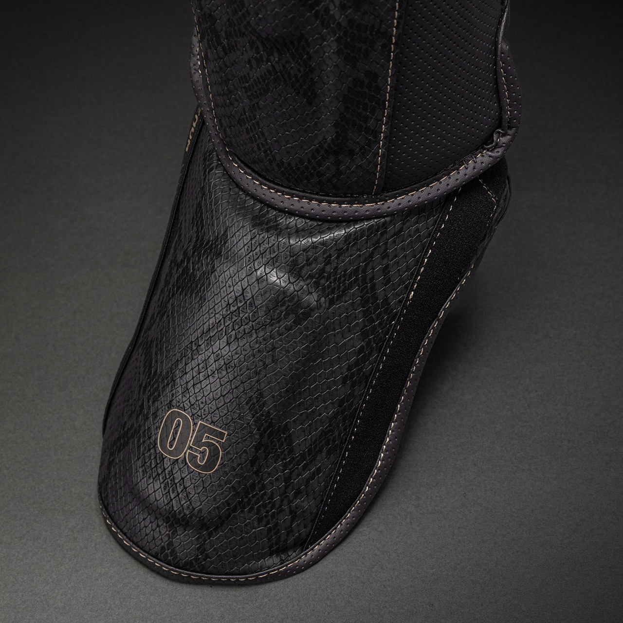 Venum Impact Evo Scales Shin Guards - Dark Grey
