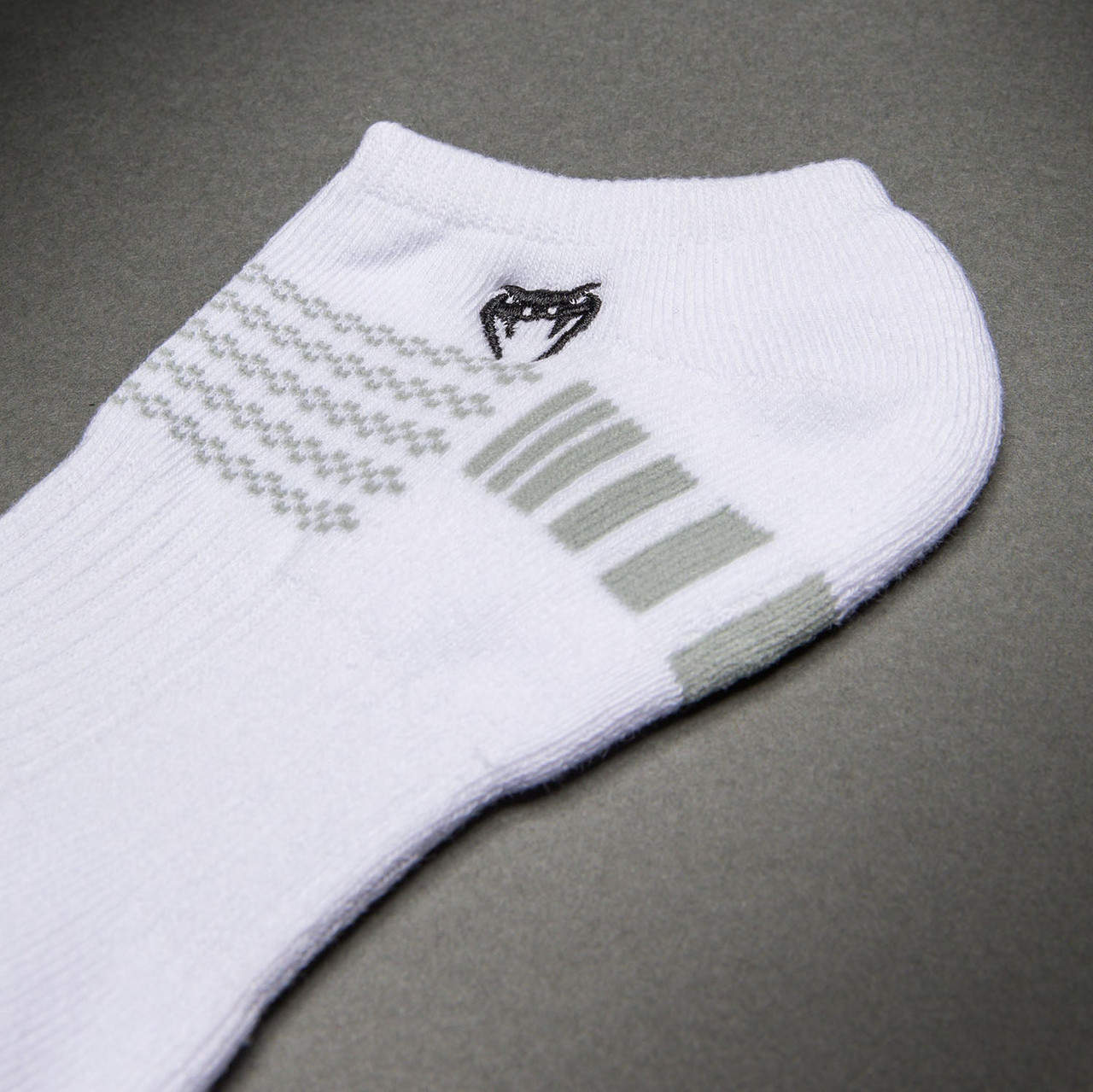 Venum Vector No-Show Socks 3 Pack - White/Grey