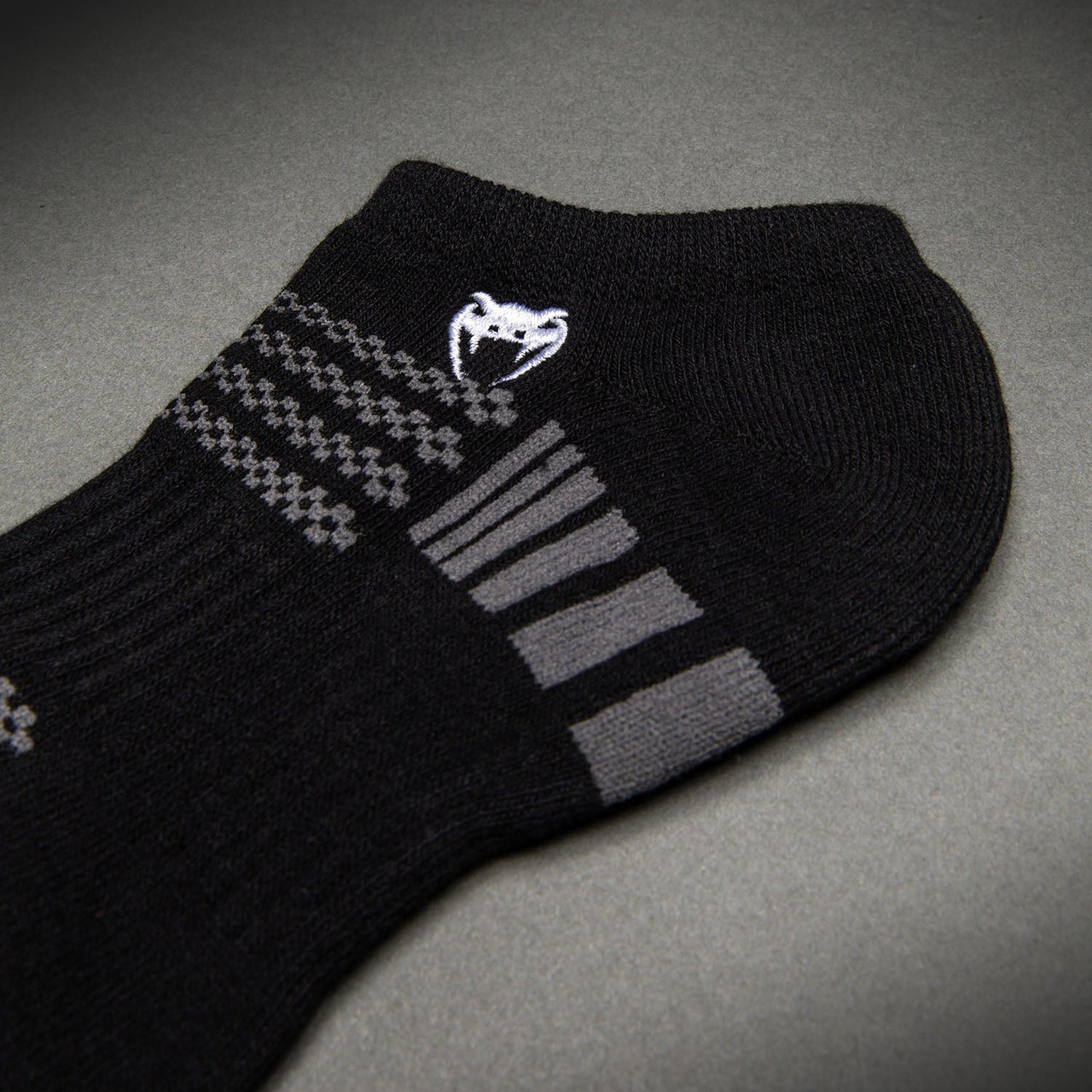 Venum Vector No-Show Socks 3 Pack - Black/Grey