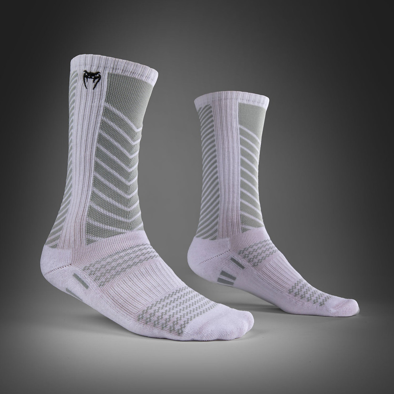 Venum Vector Over-the-Calf Socks - White/Grey