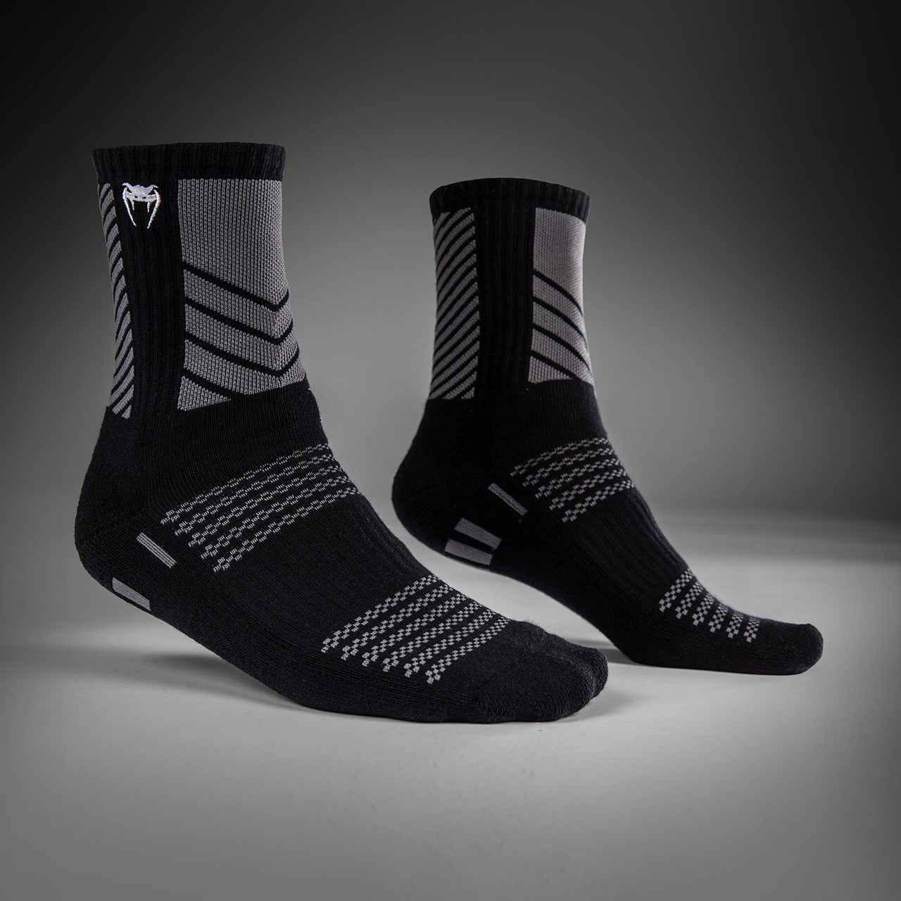 Venum Vector Crew Socks - Black/Grey