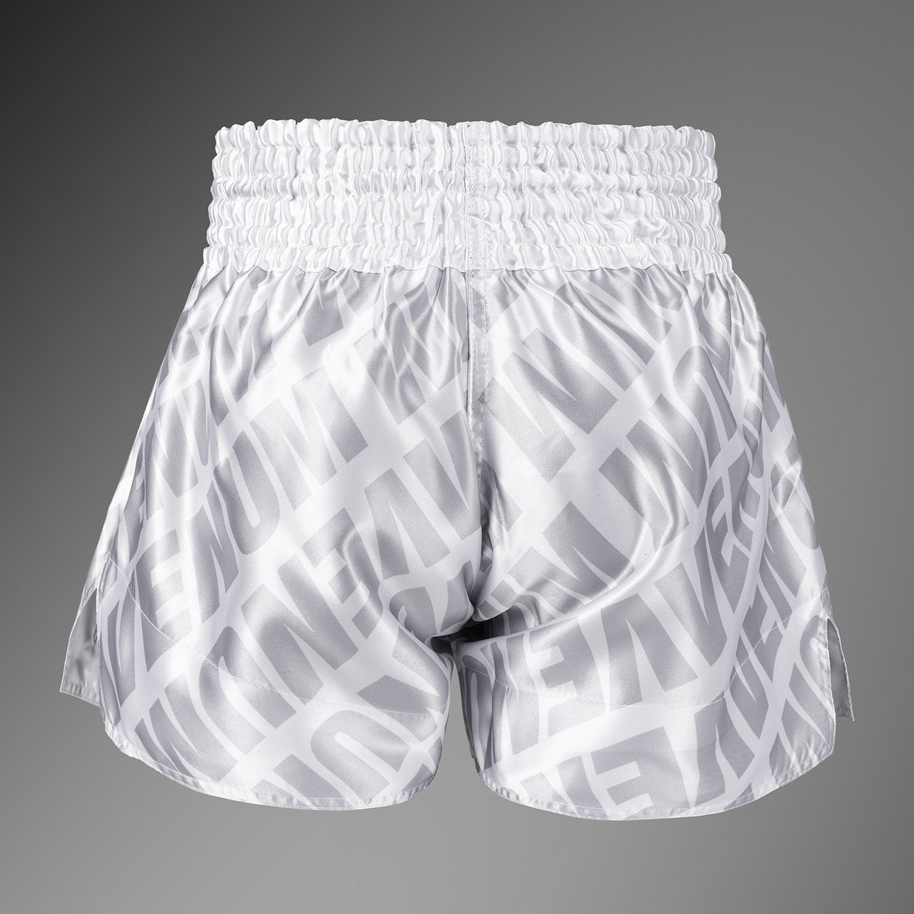 Venum Contender XT Muay Thai Shorts – White/Silver