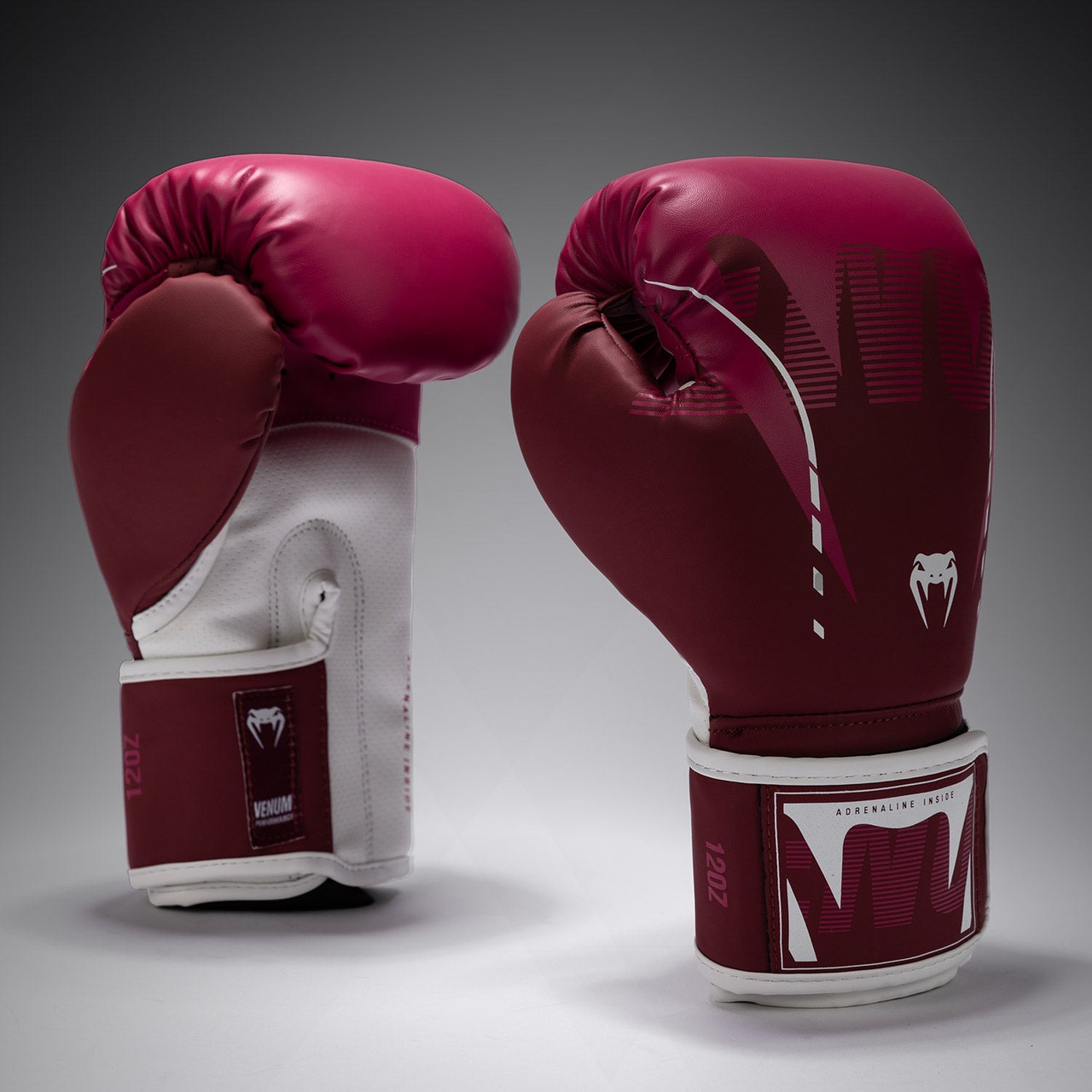 Venum Adrenaline Boxing Gloves – Burgundy/Pink