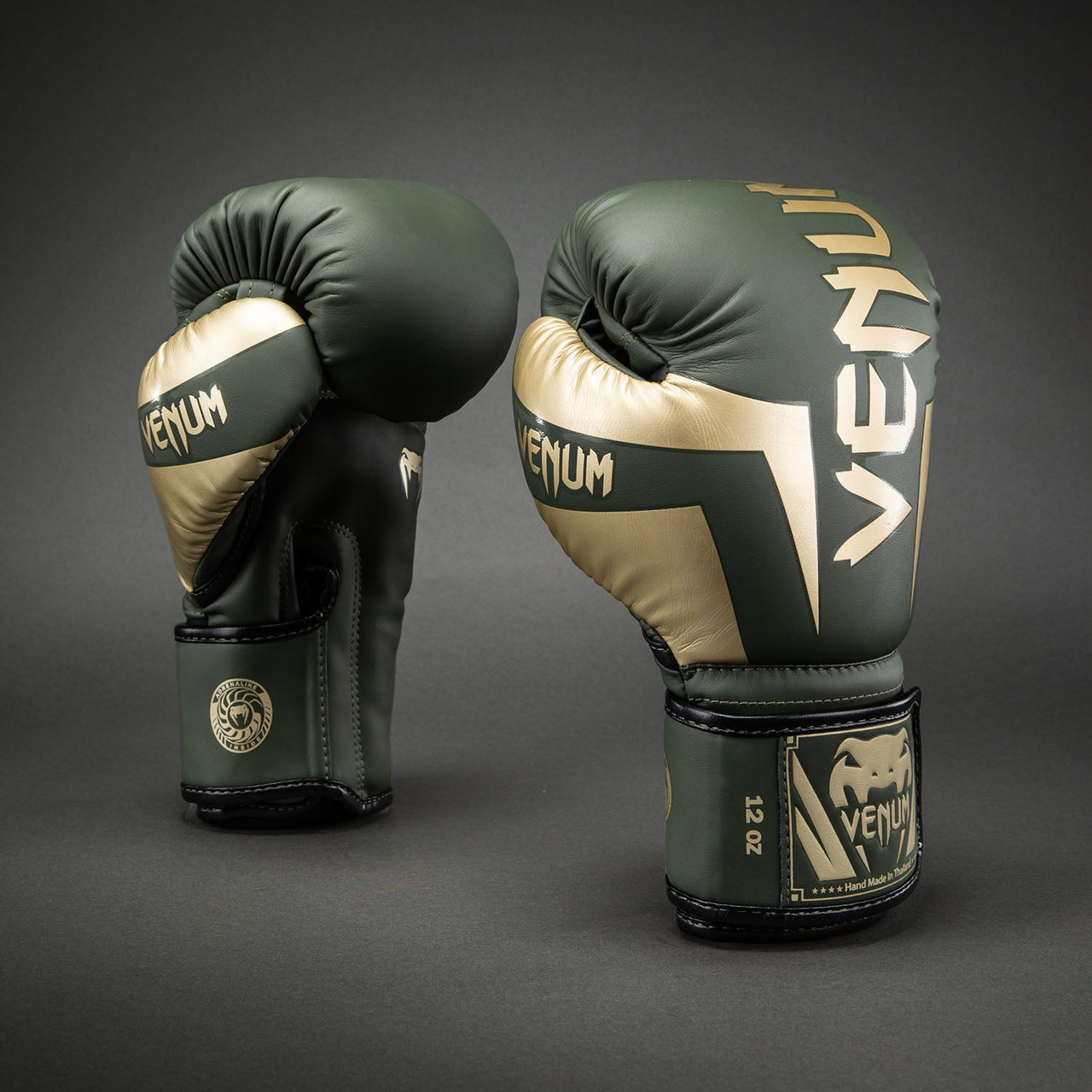 Venum Elite Boxing Gloves - Khaki
