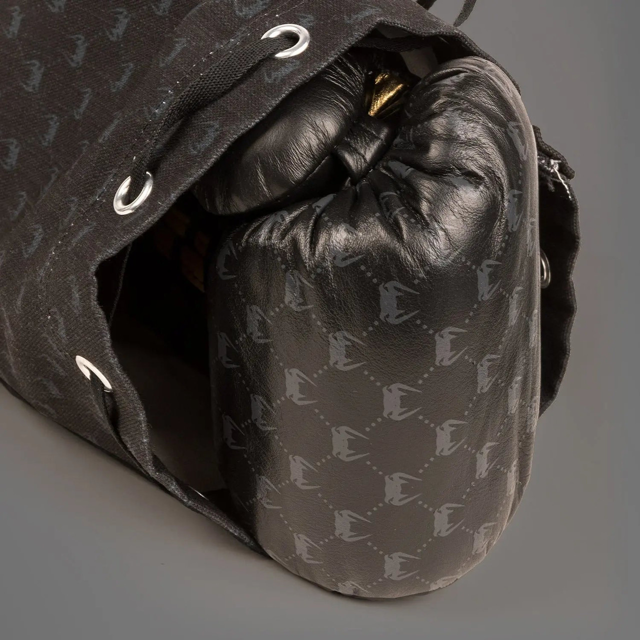 Venum Coco Monogram Pro Lace Up Boxing Gloves - Intense Black