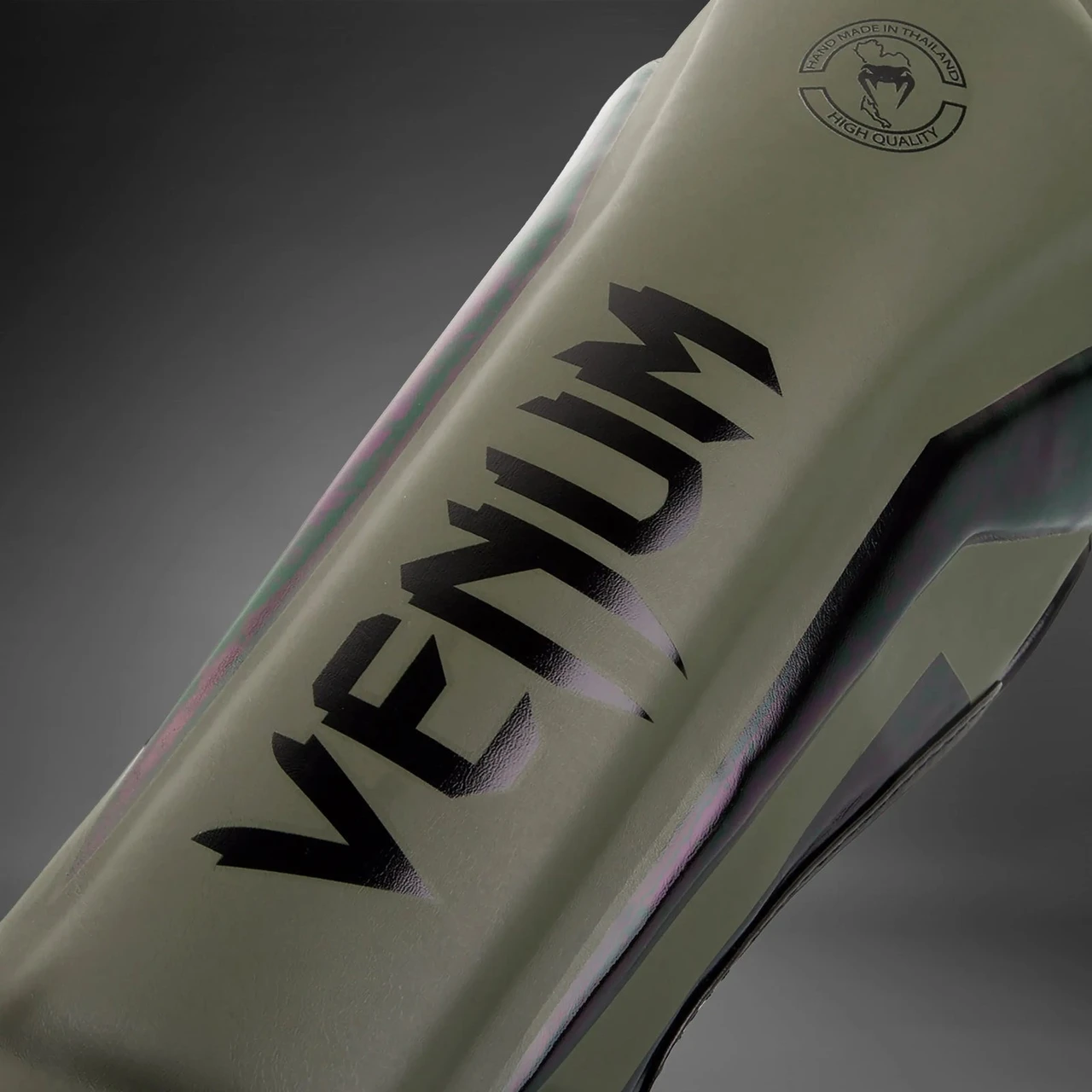 Venum Elite Standup Shin guards - Khaki/Black