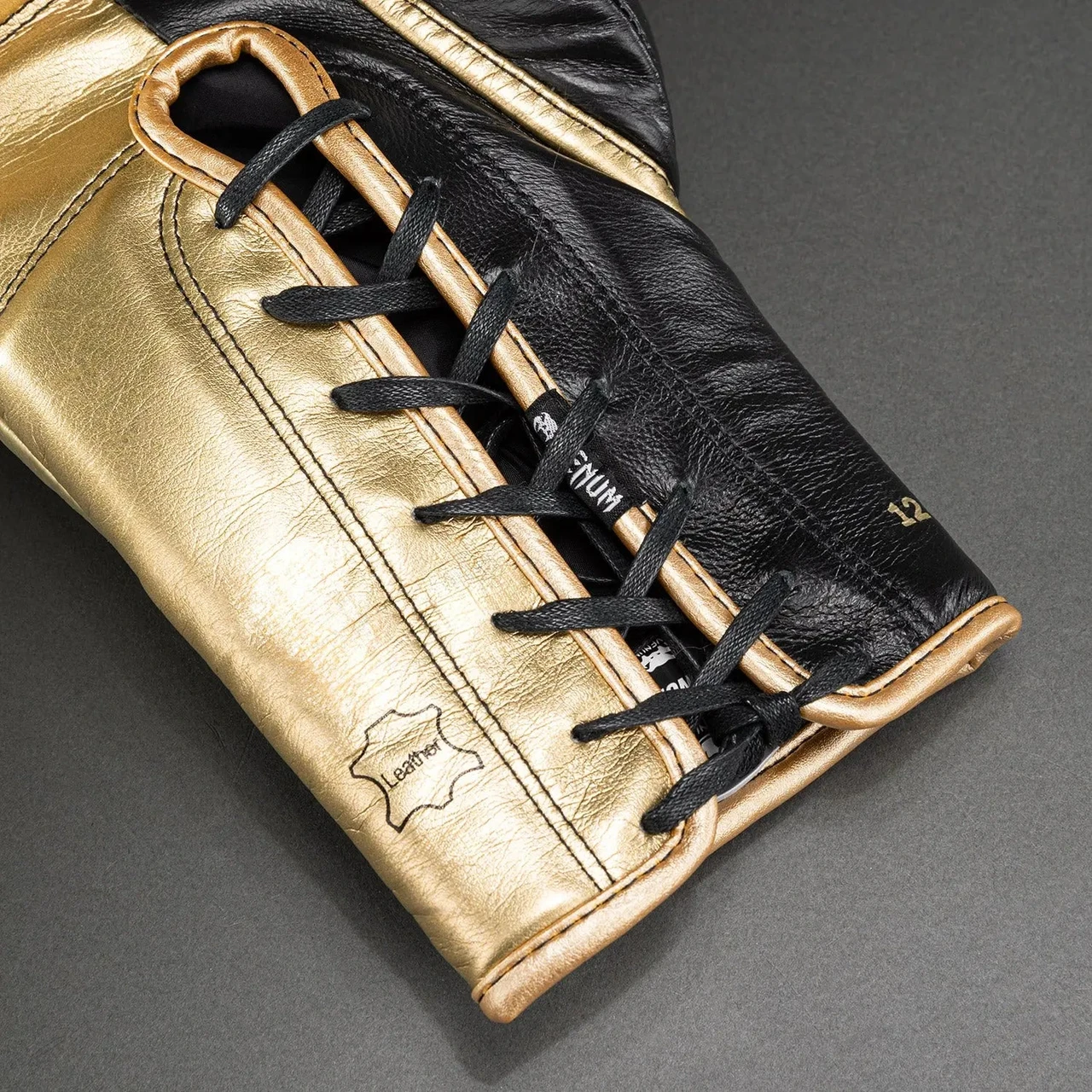 Venum Shield Pro Boxing Gloves with Laces - Black/Gold