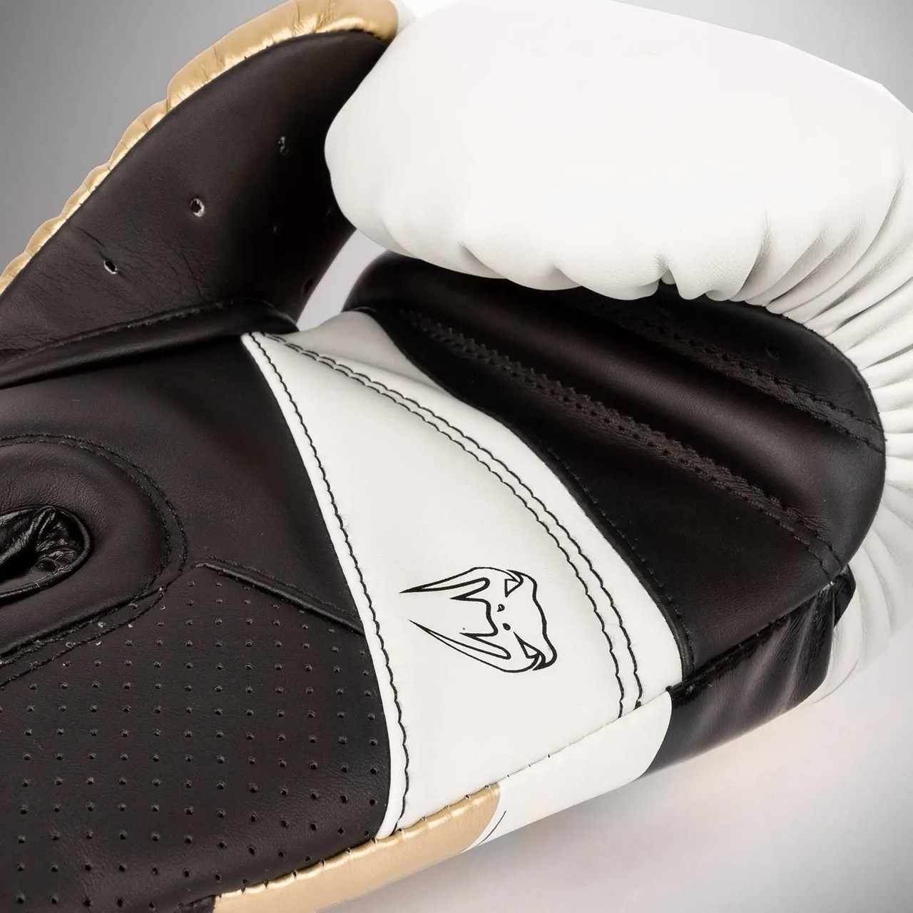 Venum Elite Evo Boxing Gloves - White/Gold