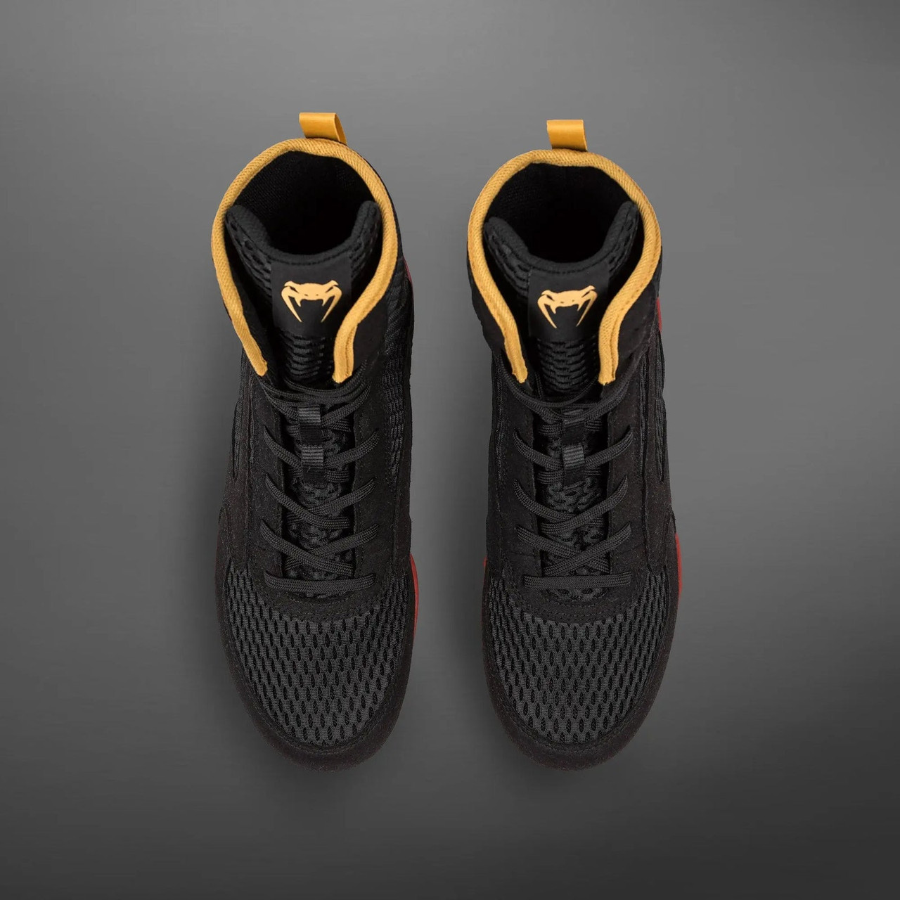 Venum Contender Boxing Shoes - Black/Gold/Red