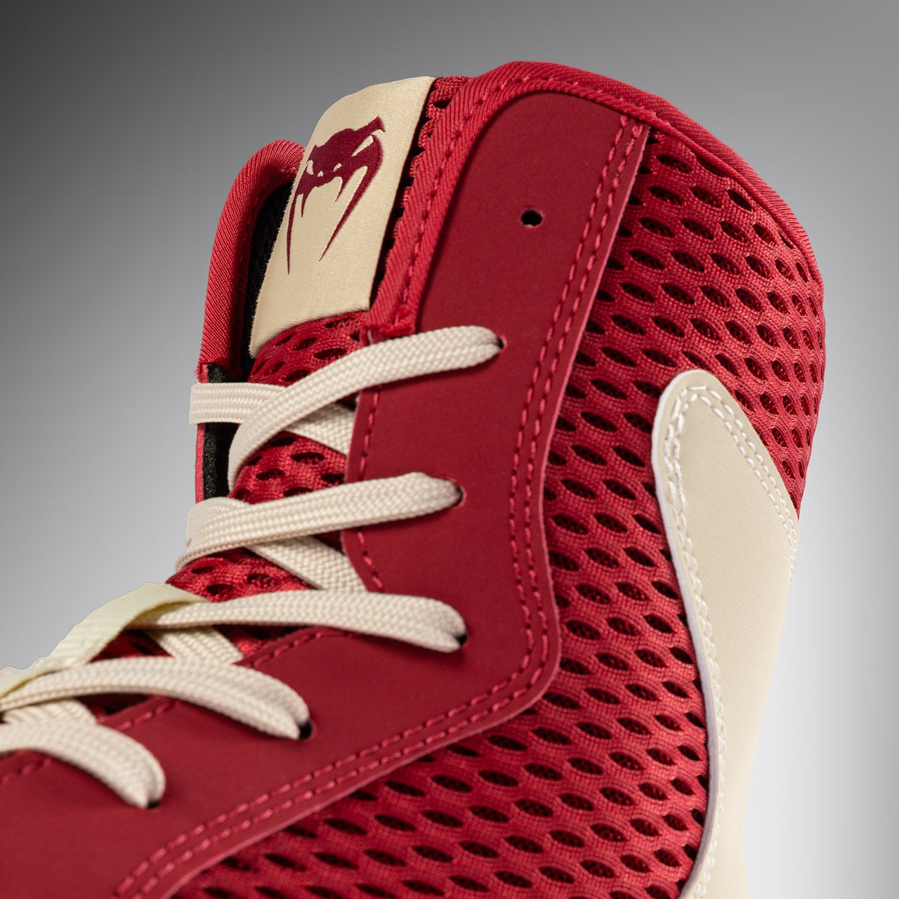 Venum Contender Boxing Shoes - Ruby Red/ Ivory