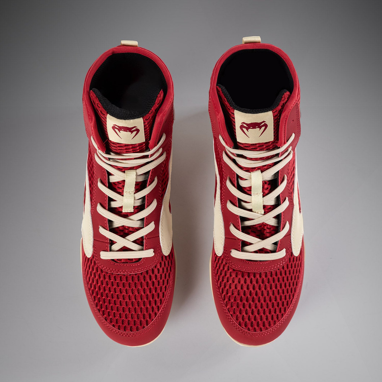 Venum Contender Boxing Shoes - Ruby Red/ Ivory