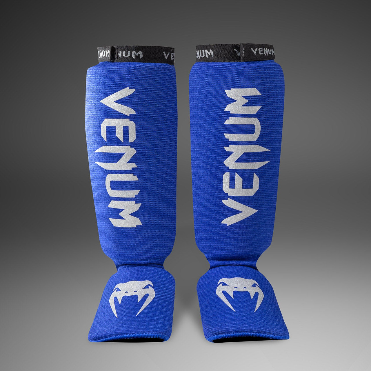 Venum Kontact Shinguards - Royal Blue/ Silver