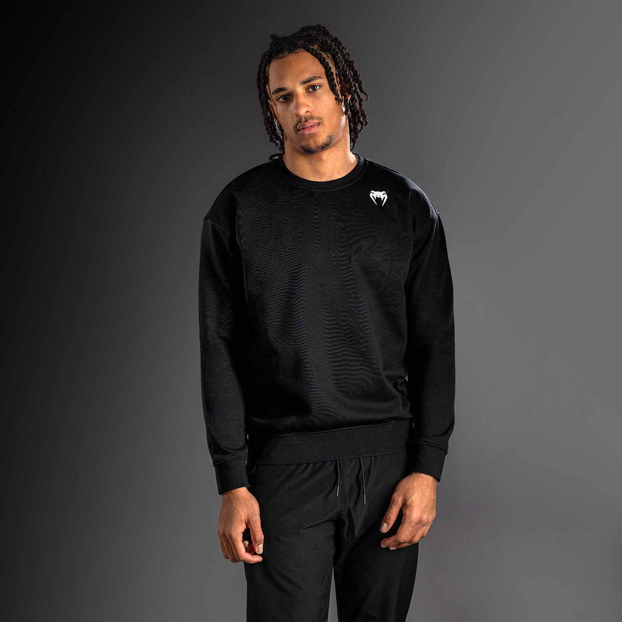 Venum Lineup Fleece Crew - Black/White