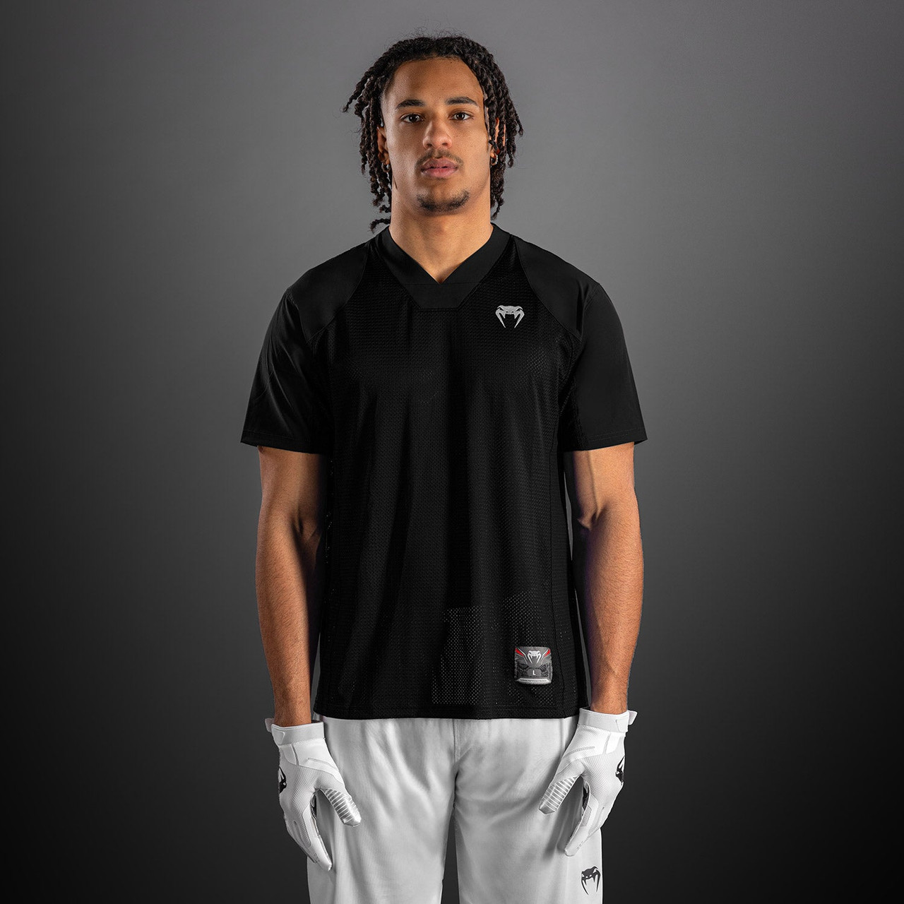Venum Elite Football Short Sleeve Jersey - Black