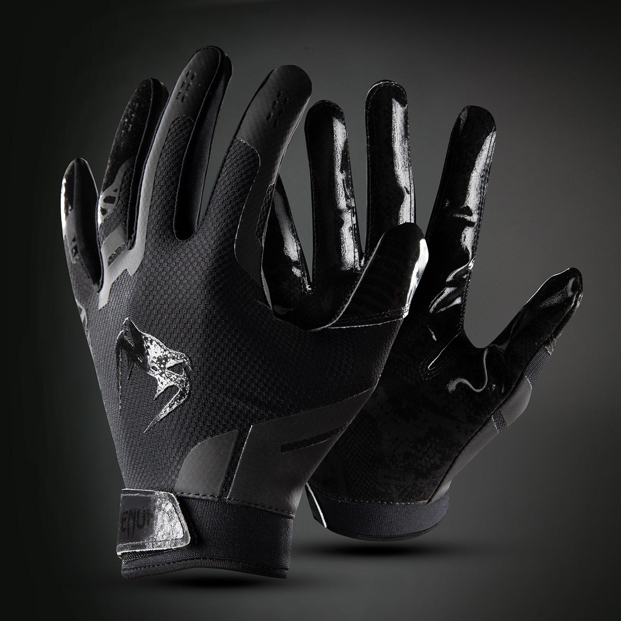 Venum Elite Football Gloves - Black/Black