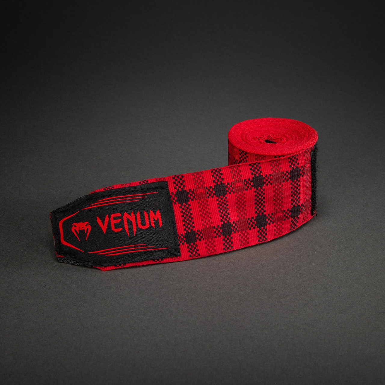 Venum Kontact Evo Tartan Handwraps - Fury Red