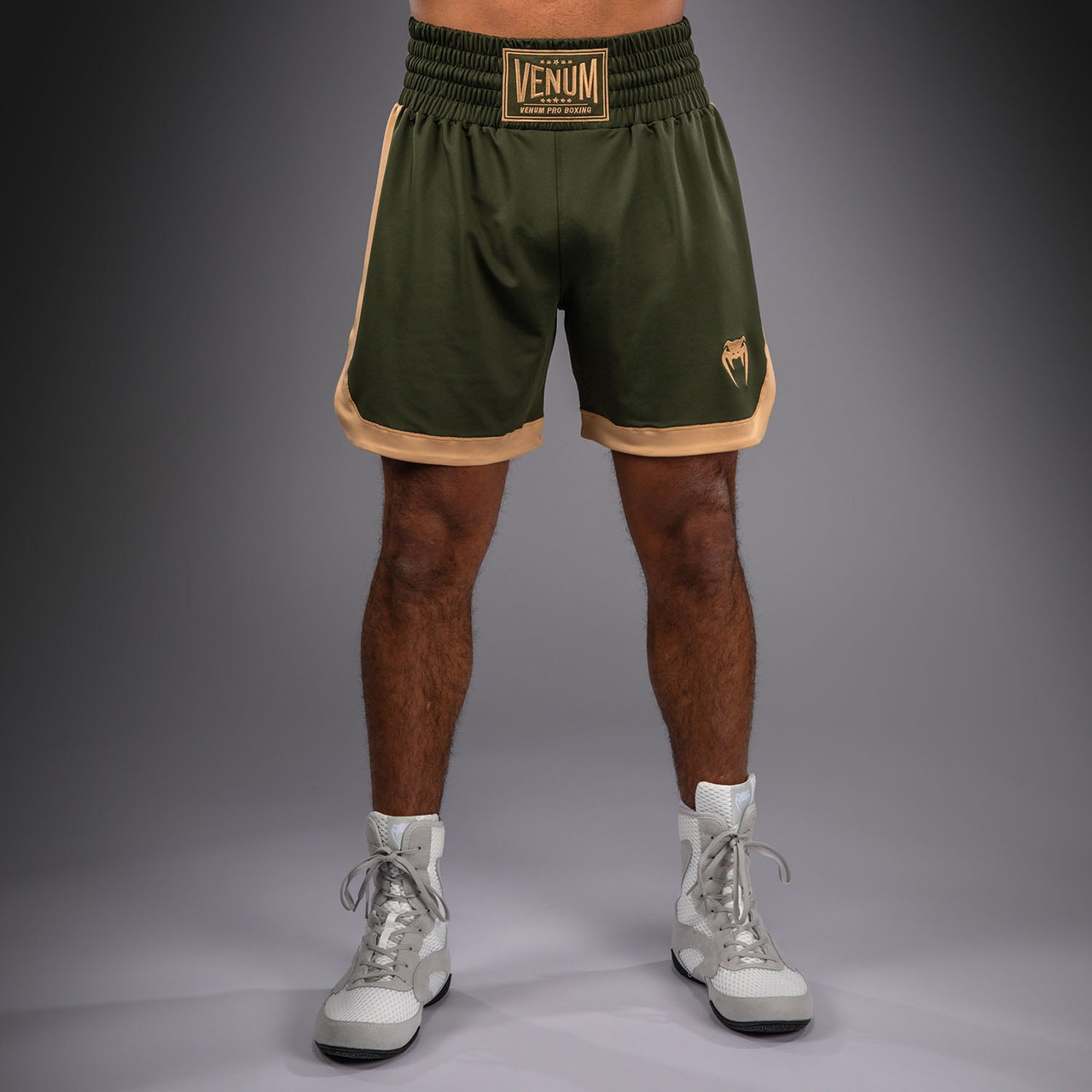 Venum Classic Boxing Shorts - Military Green/Sand