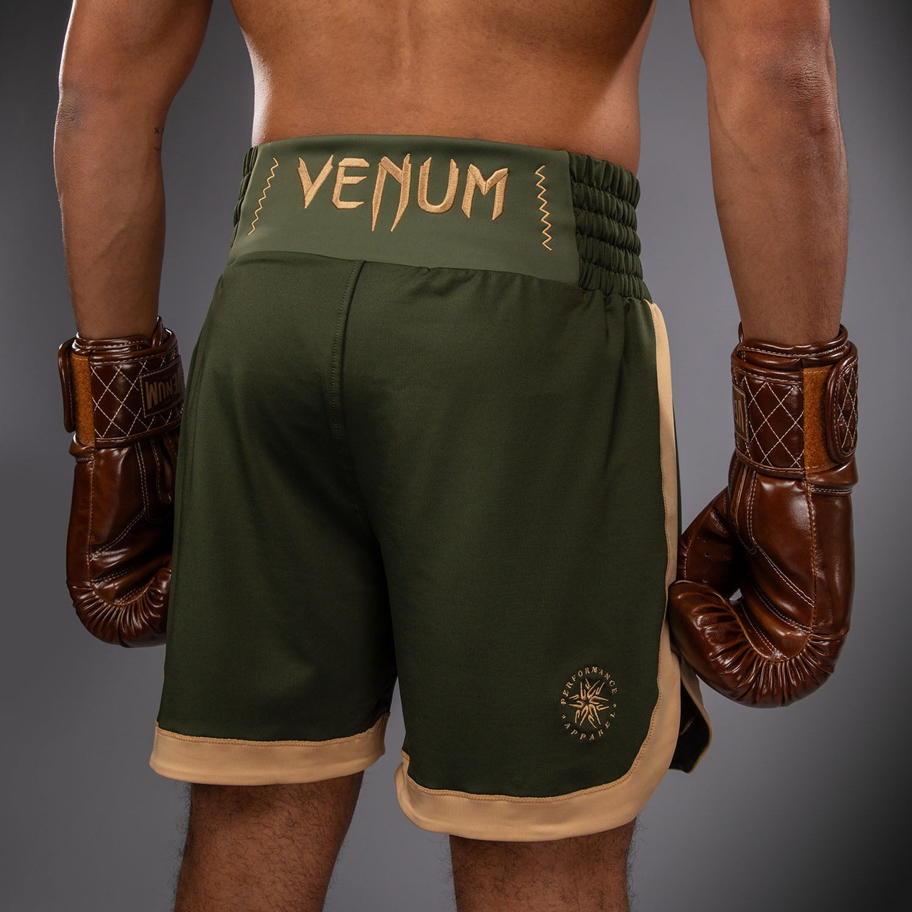 Venum Classic Boxing Shorts - Military Green/Sand