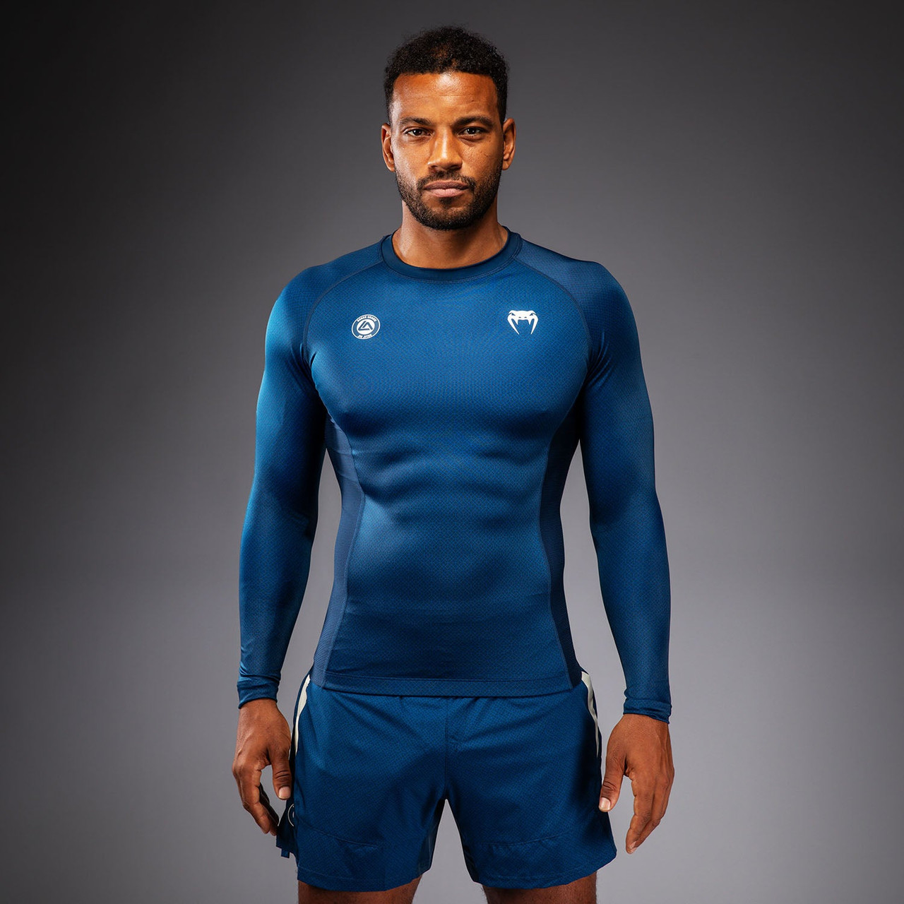 Venum x Roger Gracie Academy Long Sleeve Rashguard - Blue
