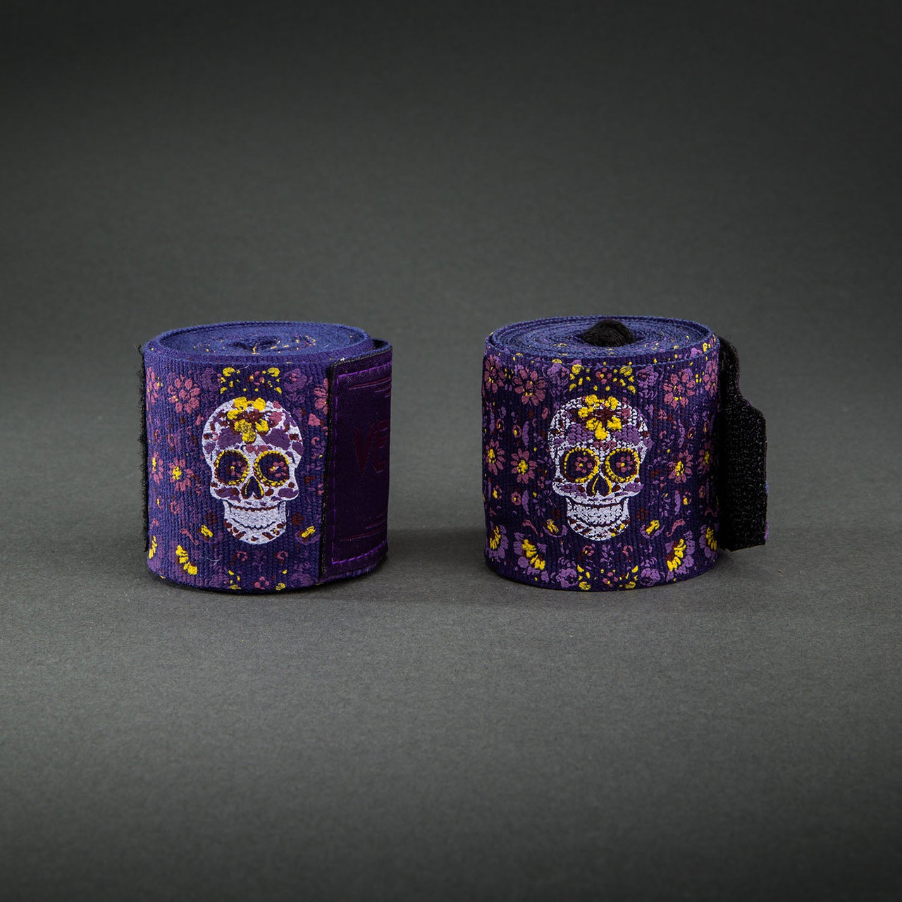 Venum Kontact Evo Santa Muerte Handwraps - Dark Purple
