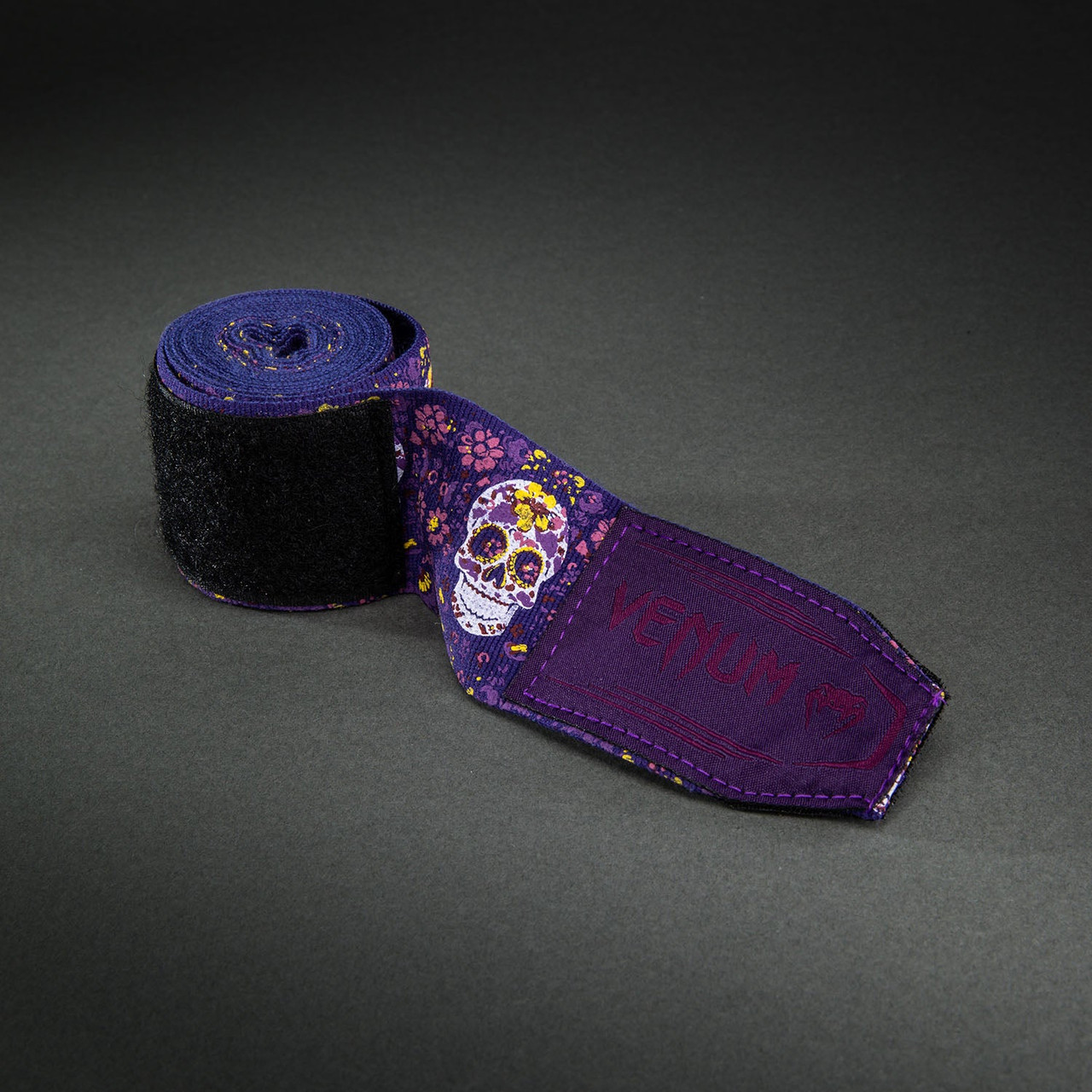 Venum Kontact Evo Santa Muerte Handwraps - Dark Purple