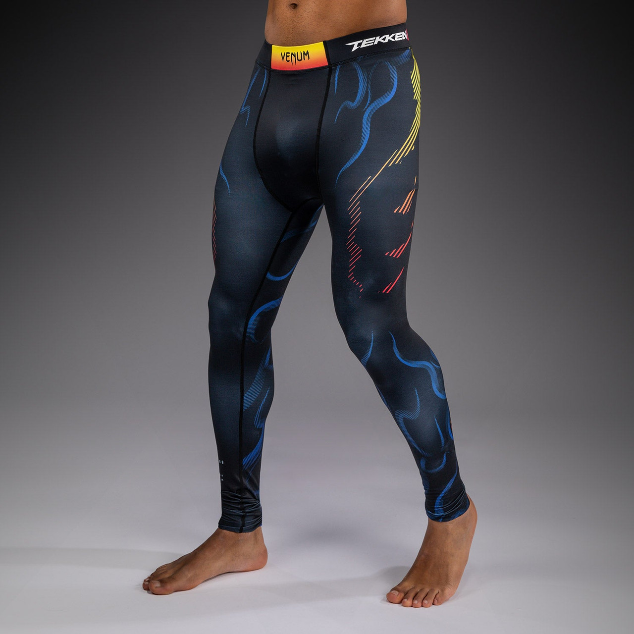 Venum x TEKKEN 8 Spats - Yoshimitsu - Black/Orange