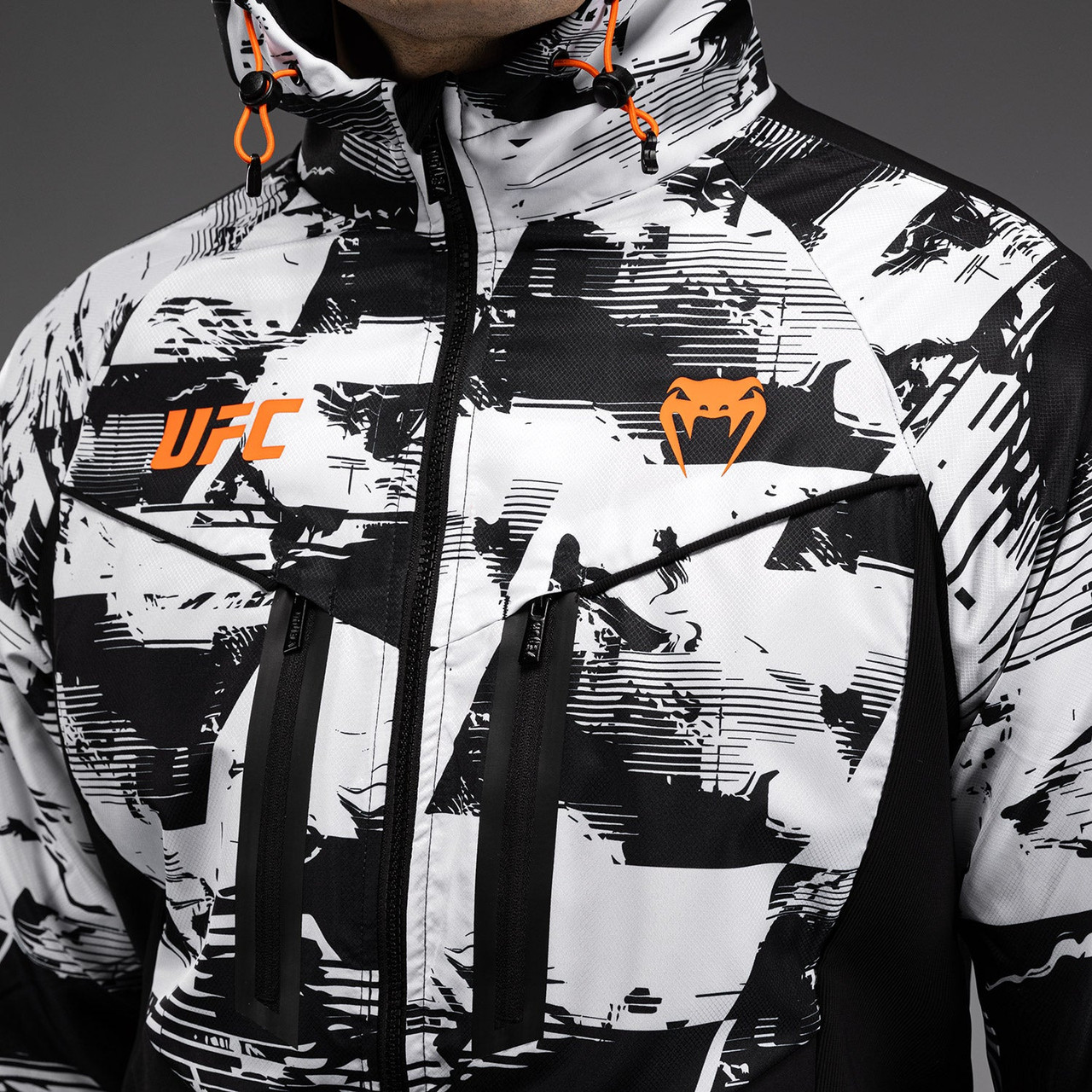 Men's UFC Zenith by Venum White Authentic Fight Week Zip Hoodie