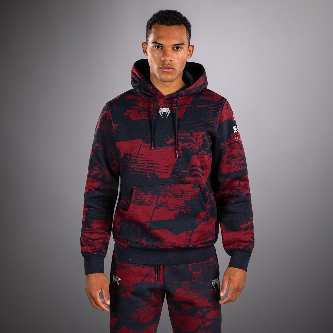 Men's UFC Zenith by Venum Burgundy Authentic Fight Week Pullover Hoodie