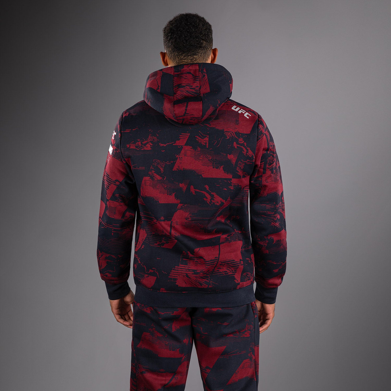 Men's UFC Zenith by Venum Burgundy Authentic Fight Week Pullover Hoodie