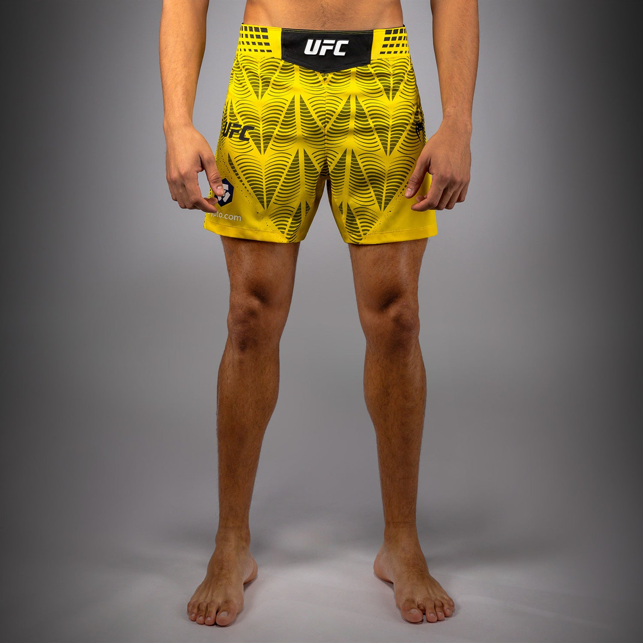 Men's UFC Zenith by Venum Yellow Authentic Fight Night Short Fit Fight Short