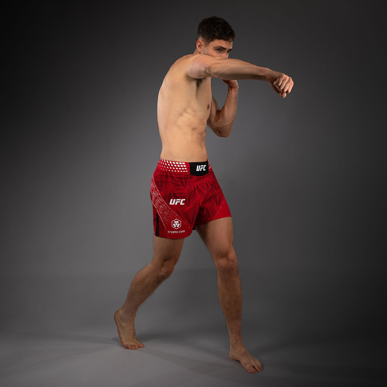Men's UFC Zenith by Venum Red Authentic Fight Night Short Fit Fight Short